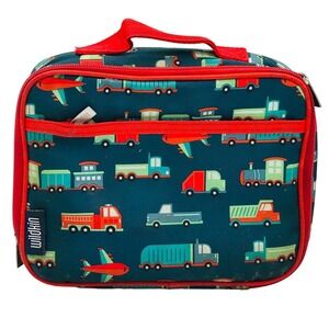 Wildkin Kids Insulated Lunch Box Bag Trains Planes Trucks Cars
